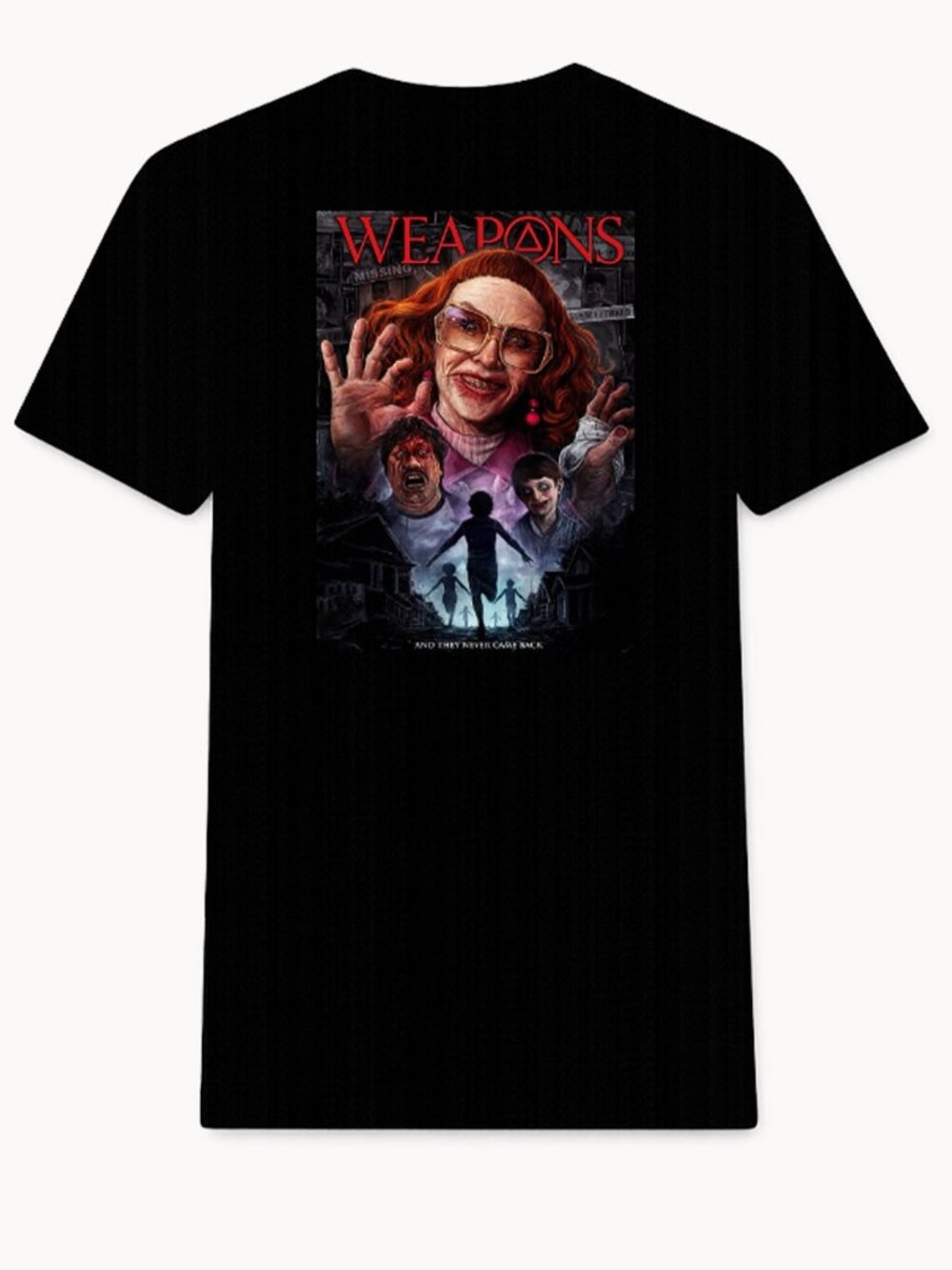 Men 2x black horror T-shirt